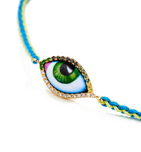Load image into Gallery viewer, PETIT VERT MACRAME DIAMOND BRACELET