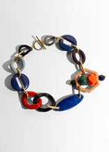 Load image into Gallery viewer, ZAZA CHAIN NECKLACE WITH BLUE AGATE