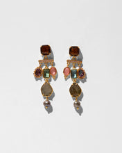 Load image into Gallery viewer, ALBIA LABRADORITE DANGLE EARRINGS