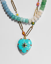 Load image into Gallery viewer, DAPHNE LIGHT BLUE SHORT NECKLACE