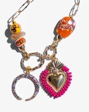 Load image into Gallery viewer, AMORE FUCHSIA CHARM NECKLACE