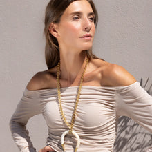 Load image into Gallery viewer, THE CRESCENT LONG NECKLACE