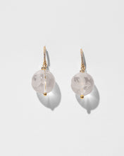 Load image into Gallery viewer, CASHMERE CRYSTAL QUARTZ DRAGON HOOPS
