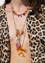 Load image into Gallery viewer, AMORE FUCHSIA CHARM NECKLACE
