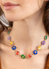 Load image into Gallery viewer, SEMIRAMIS SHORT NECKLACE WITH STONES