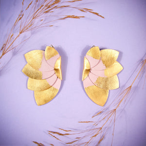 PLUMERIA EARRINGS SOFT PINK