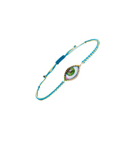 PETIT VERT MACRAME DIAMOND BRACELET