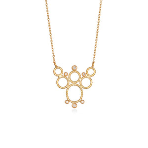TINY HOOP PENDANT WITH DIAMONDS