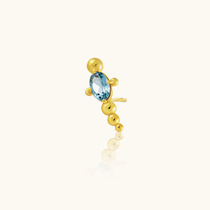 SUNLIGHT LONDON BLUE TOPAZ SINGLE EARRING