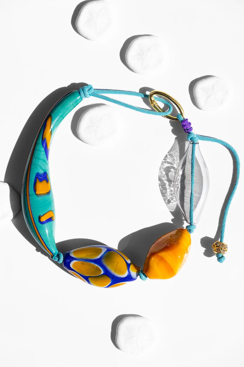 ΜURANO SHORT BLUE NECKLACE