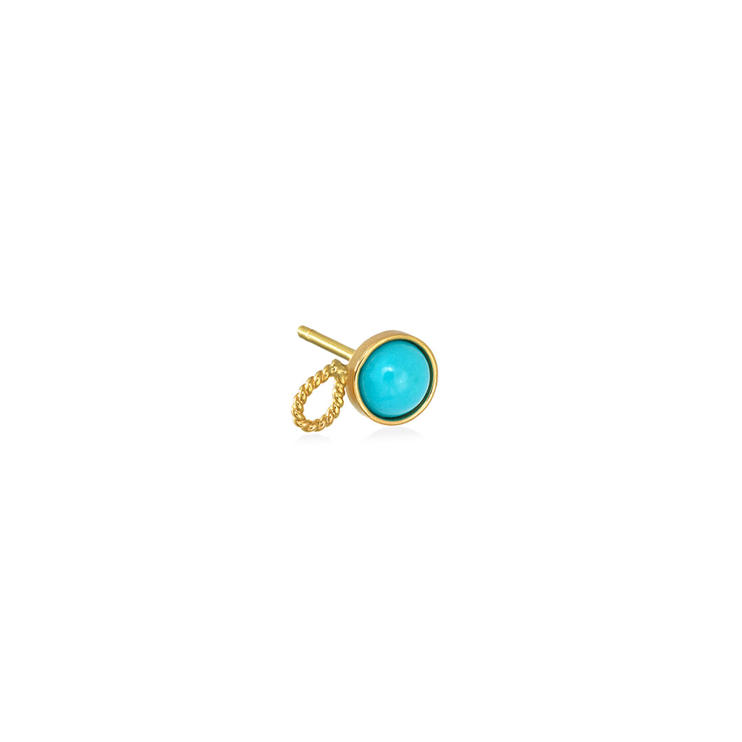 FLY STUD WITH TURQUOISE