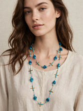Load image into Gallery viewer, TURQUOISE LONG NECKLACE
