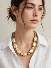 Load image into Gallery viewer, MOTHER OF PEARL GEOMETRIC NECKLACE

