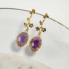 Load image into Gallery viewer, ALICIA AMETHYST DANGLE EARRINGS

