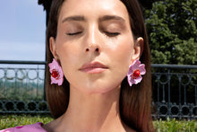 Load image into Gallery viewer, CASSIA PINK FLOWER EARRINGS
