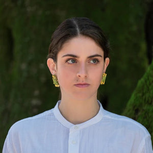 WRINKLE FLOWER EARRINGS
