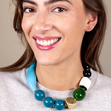Load image into Gallery viewer, BLUE MURANO SHORT NECKLACE
