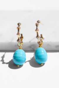 VALERIA TYRQUOISE HOOPS