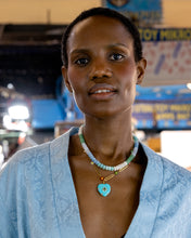 Load image into Gallery viewer, DAPHNE LIGHT BLUE SHORT NECKLACE
