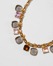 Load image into Gallery viewer, GEMMA MULTICOLOR CRYSTAL CHAIN SHORT NECKLACE
