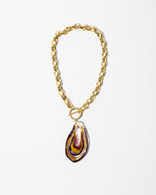 Load image into Gallery viewer, PLUME AMBER MURANO CHAIN NECKLACE
