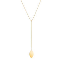 Load image into Gallery viewer, MINI ELLIPSE DIAMOND TRIANGLE NECKLACE
