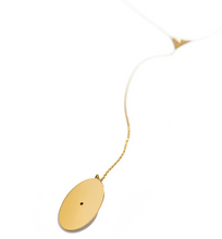 Load image into Gallery viewer, MINI ELLIPSE DIAMOND TRIANGLE NECKLACE
