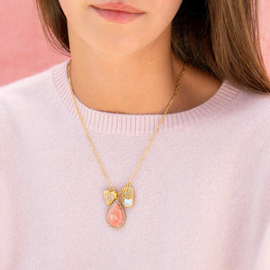 AYLIN SHORT NECKLACE WITH RHODOCHROSITE
