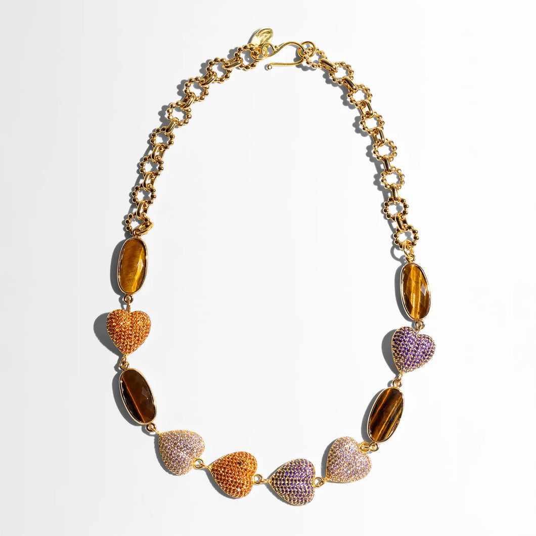 AMORE CRYSTAL SHORT NECKLACE