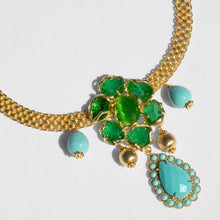 Load image into Gallery viewer, DOMNA VINTAGE CHAIN WITH GREEN FLOWER
