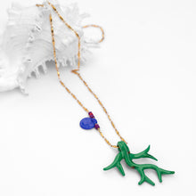 Load image into Gallery viewer, MURANO CORAL CHAIN PENDANT NECKLACE

