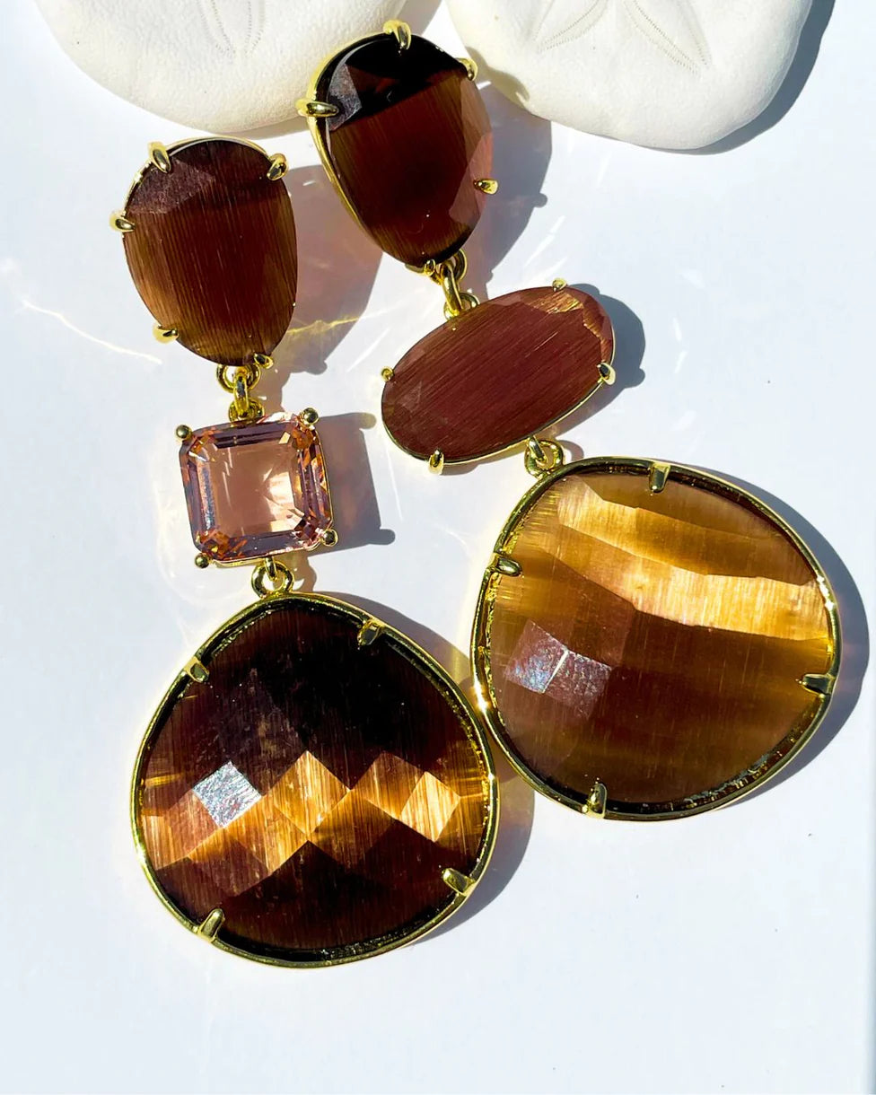 BRIGITTE BROWN EARRINGS