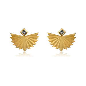 FLYING FOLDS TOURMALINE EARRINGS