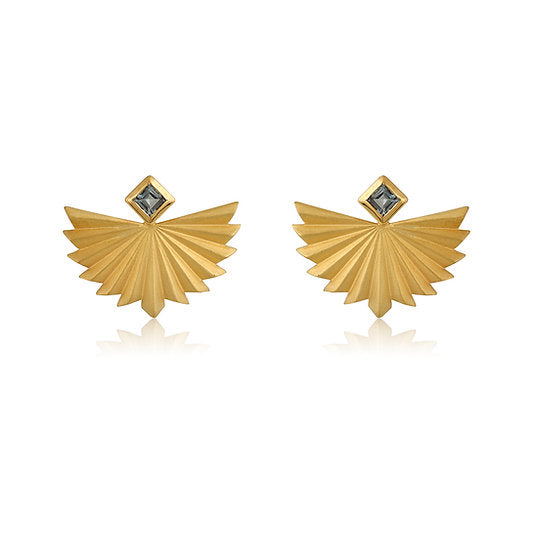 FLYING FOLDS TOURMALINE EARRINGS