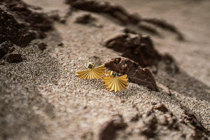 FLYING FOLDS TOURMALINE EARRINGS