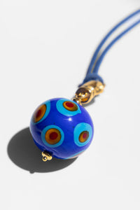 BLUE MURANO CORD NECKLACE