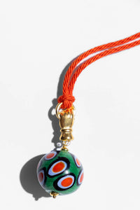 GREEN MURANO CORD NECKLACE