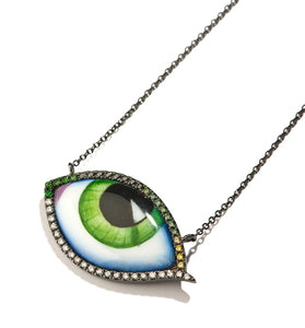GRAND VERT DIAMOND AND TSAVORITE NECKLACE
