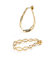 Load image into Gallery viewer, MEDIUM OVAL CHAIN HOOPS
