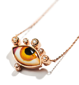 RUSSE PETIT JAUNE DIAMOND NECKLACE