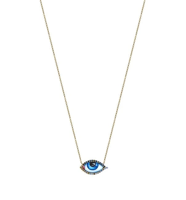 PETIT BLEU DIAMOND AND SAPPHIRE NECKLACE