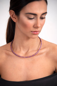 PURPLE COLLAR NECKLACE