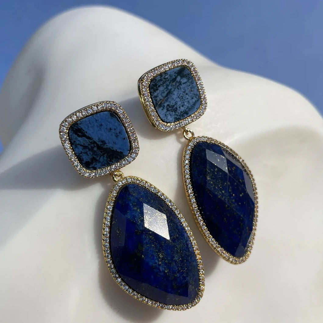 GASPARA LAPIS LAZULI EARRINGS