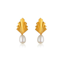 Load image into Gallery viewer, FOLDS PEARLY EARRINGS
