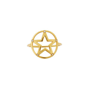IPPOLITI GOLD PLATED SILVER RING