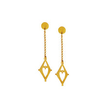 Load image into Gallery viewer, ISIDORA GOLD PLATED SILVER EARRINGS
