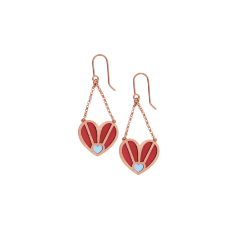 KIVELI ROSE PLATED EARRINGS