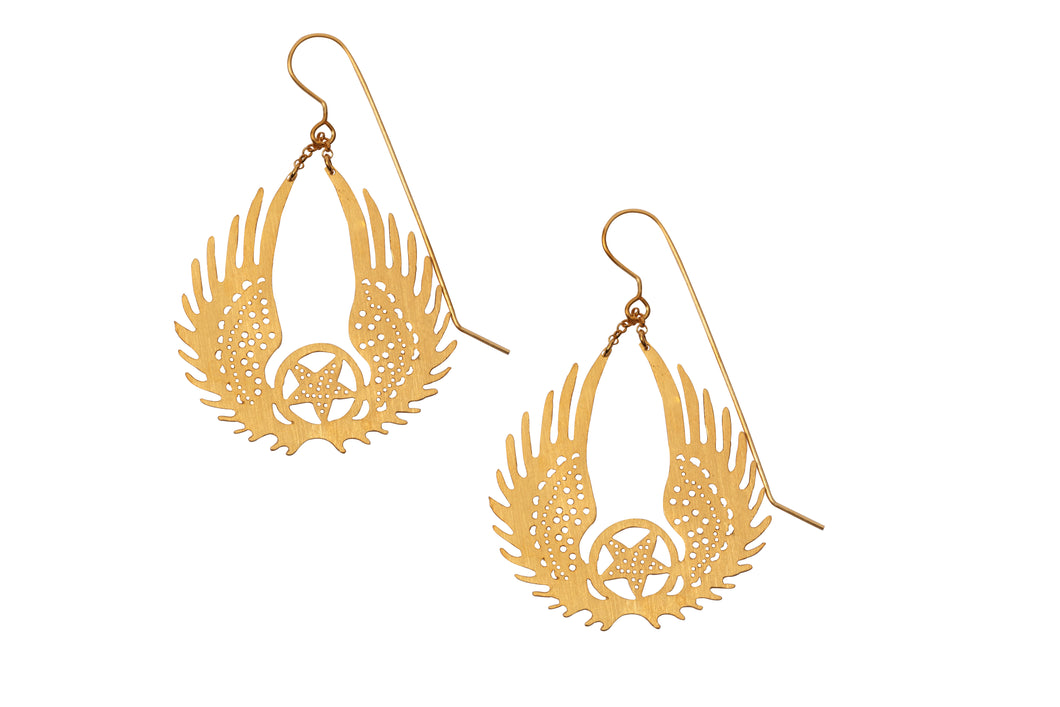KENTIRA GOLD PLATED SILVER EARRINGS