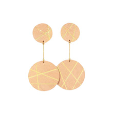 Load image into Gallery viewer, LINEAR CIRCLE EARRINGS
