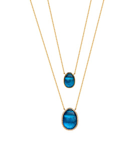 LUNA ESCAPULARIO DIAMOND NECKLACE